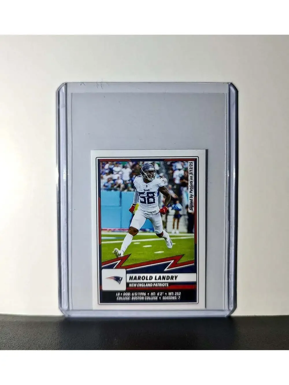 Harold Landry 2025 Panini NFL #81 Sticker New England Patriots